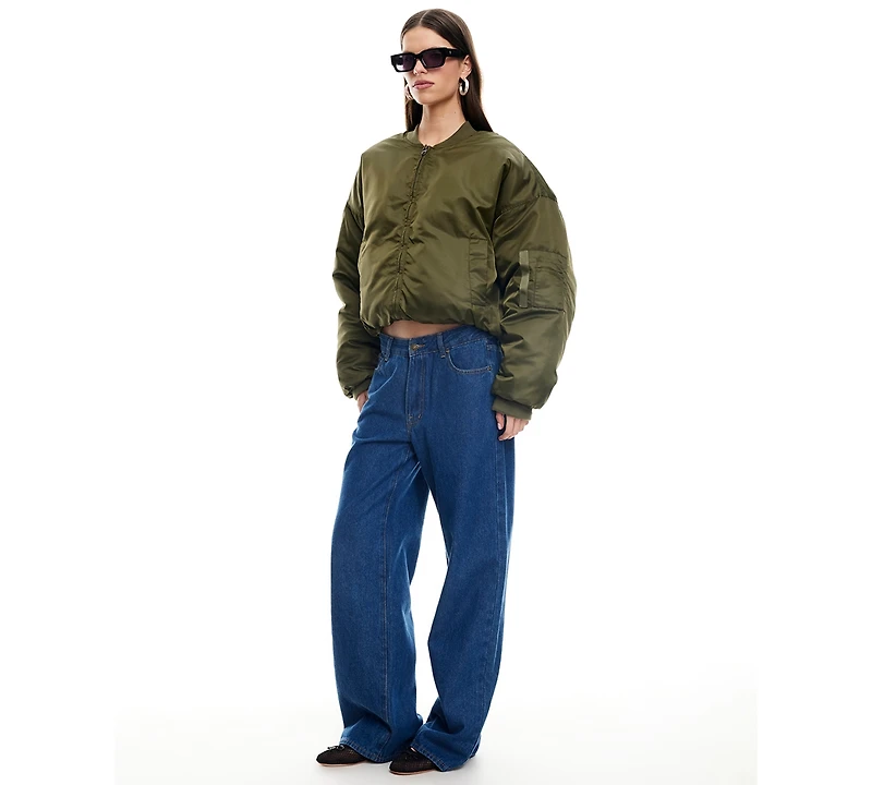 Lioness Women's Essential Zippered Bomber Jacket