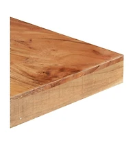 Dining Table 63"x31.5"x29.9" Solid Acacia Wood