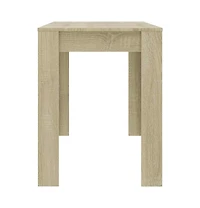 vidaXL Dining Table Sonoma Oak 47.2"x23.6"x29.9" Engineered Wood