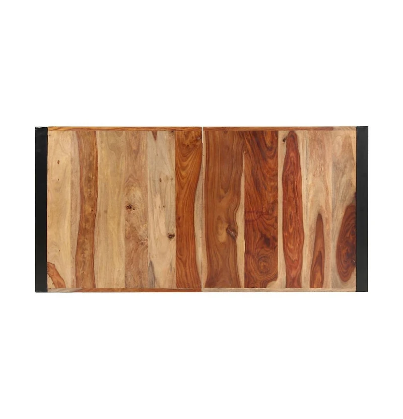 vidaXL Bar Table 55.1"x27.6"x43.3" Solid Sheesham Wood