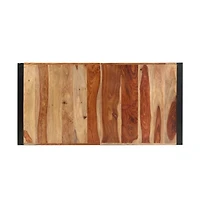 vidaXL Bar Table 55.1"x27.6"x43.3" Solid Sheesham Wood