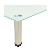 Tv Stand Frosted 31.5"x13.8"x6.7" Tempered Glass