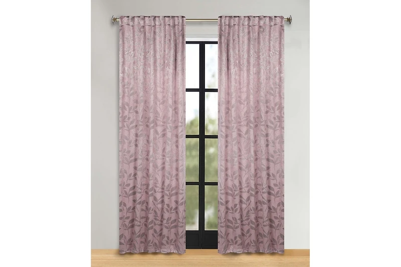 Superior Solid Machine Washable Room Darkening Blackout Curtains with Back Tabs, Set of 2