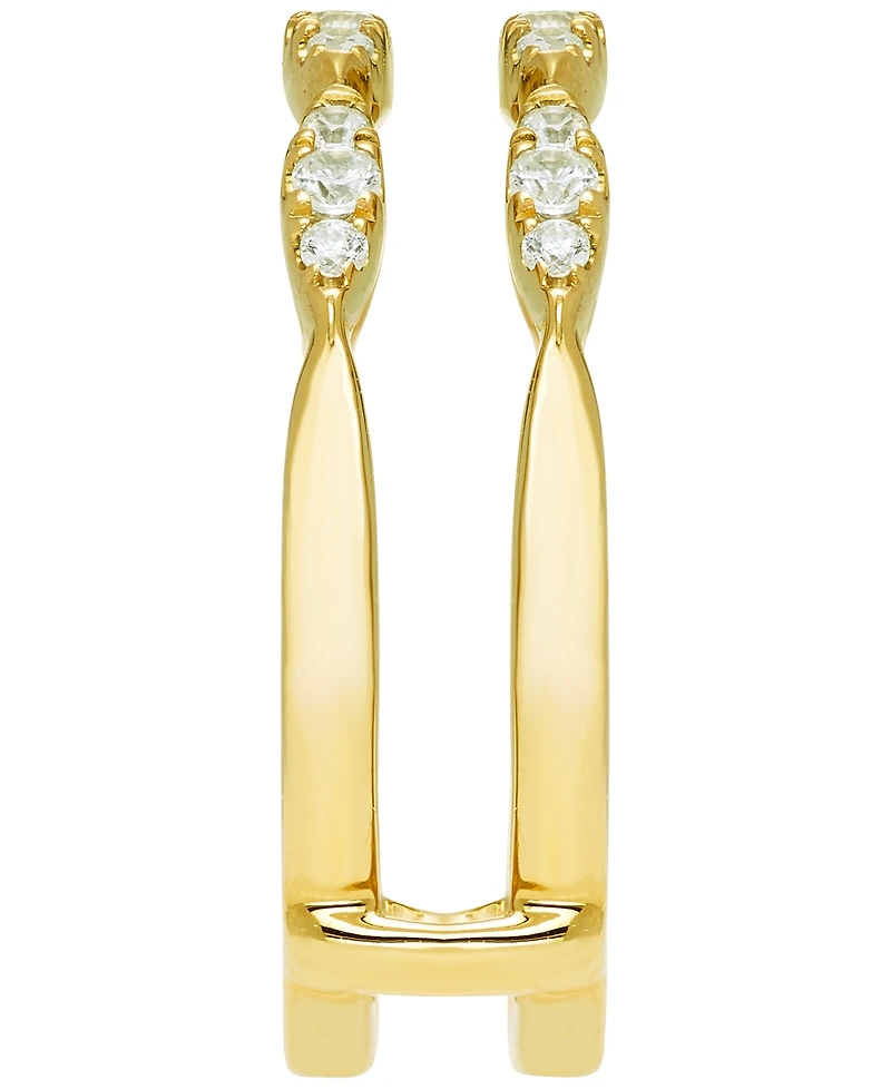 Macy's Diamond Guard Ring (1/4 ct. t.w.) in 14K Yellow Gold