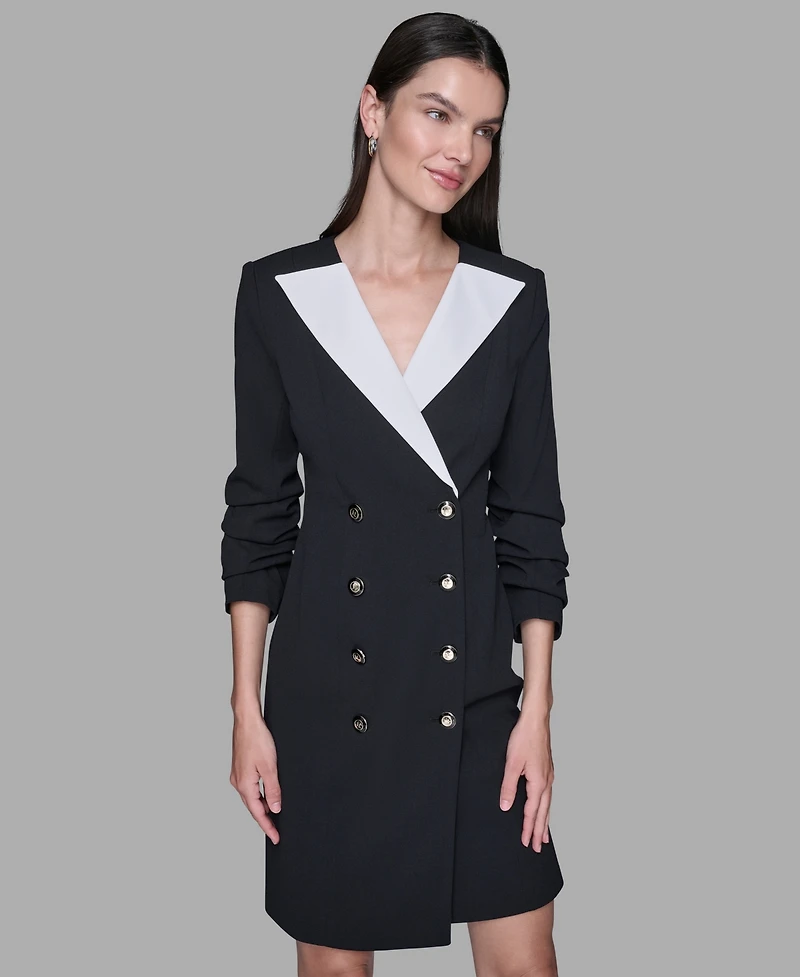 Karl Lagerfeld Paris Women's Double-Breasted Blazer Dress