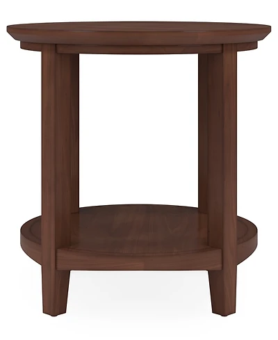 Furniture 47" Solid Wood Hedworth Round End Table
