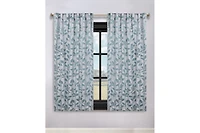 Superior Modern Leaves Room Darkening Grommet Top Curtain Panels