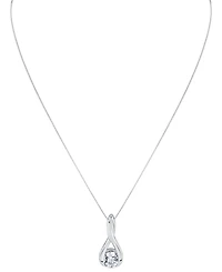 Sirena Lab Grown Diamond Knot Pendant Necklace ( ct. t.w.) 14K White Gold (also Yellow Gold