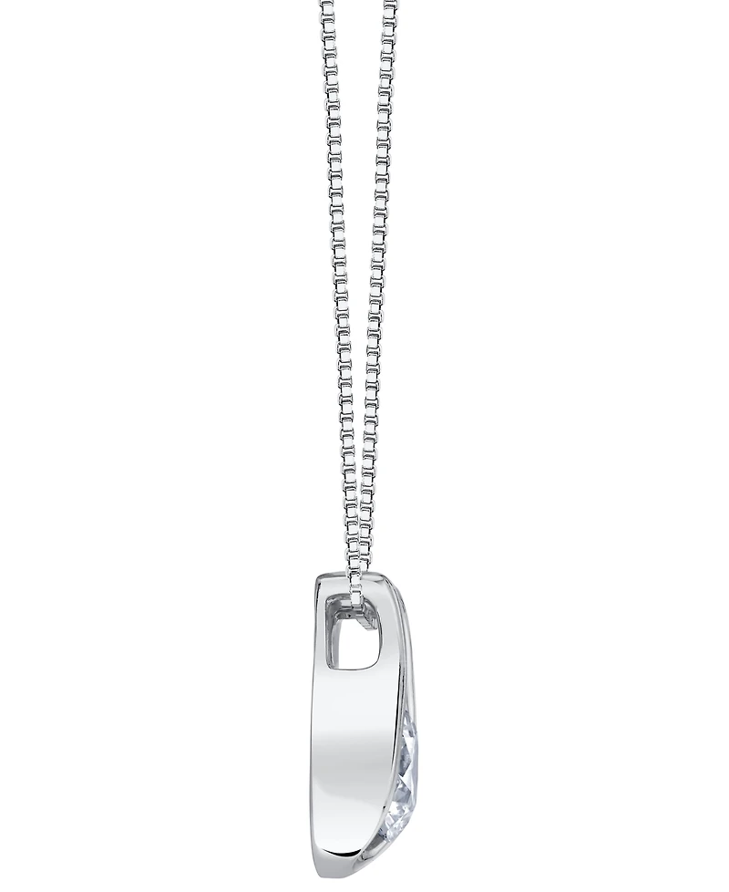 Sirena Lab Grown Diamond Horseshoe Pendant Necklace (1-1/2 ct. t.w.) 14K White Gold (also Yellow Gold)