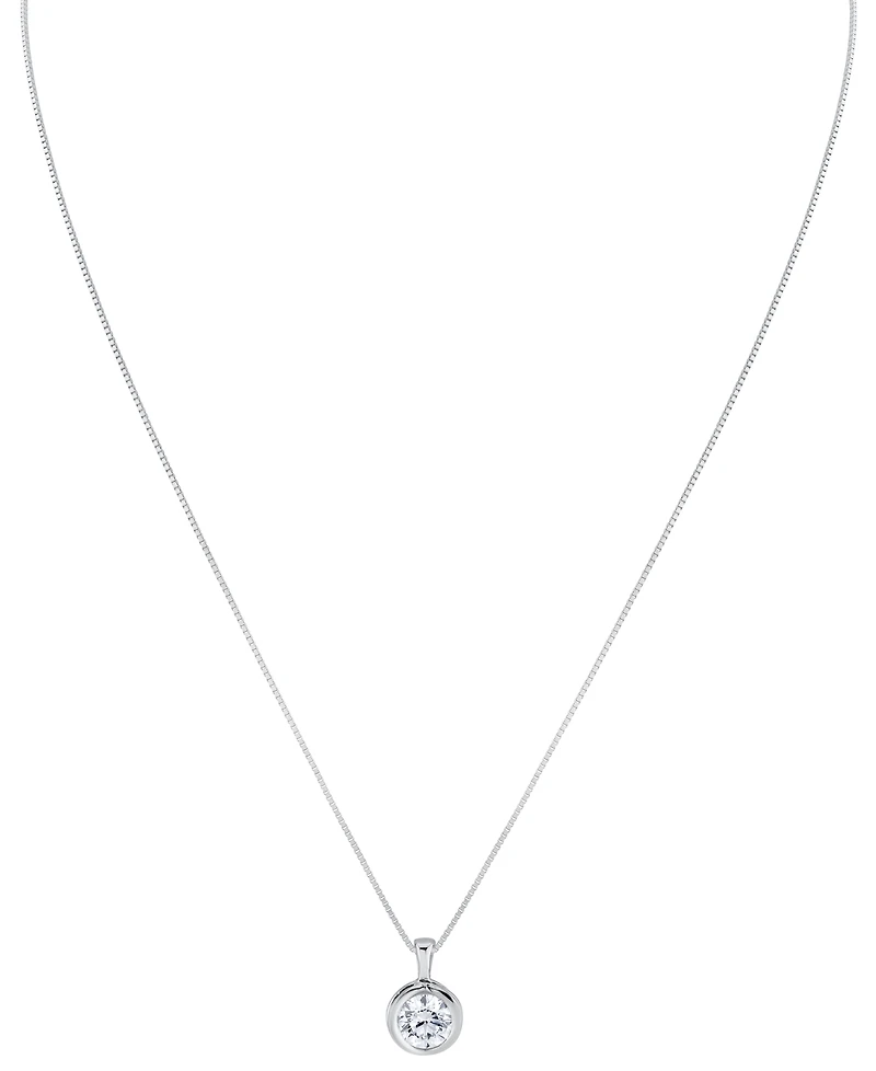 Sirena Lab Grown Diamond Energy Pendant Necklace (1 ct. t.w.) 14K Yellow Gold (also 14 White Gold)