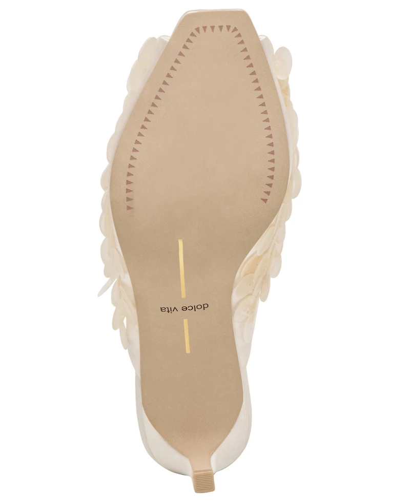 Dolce Vita Women's Samary Confetti Sequin Peep Toe Sandals