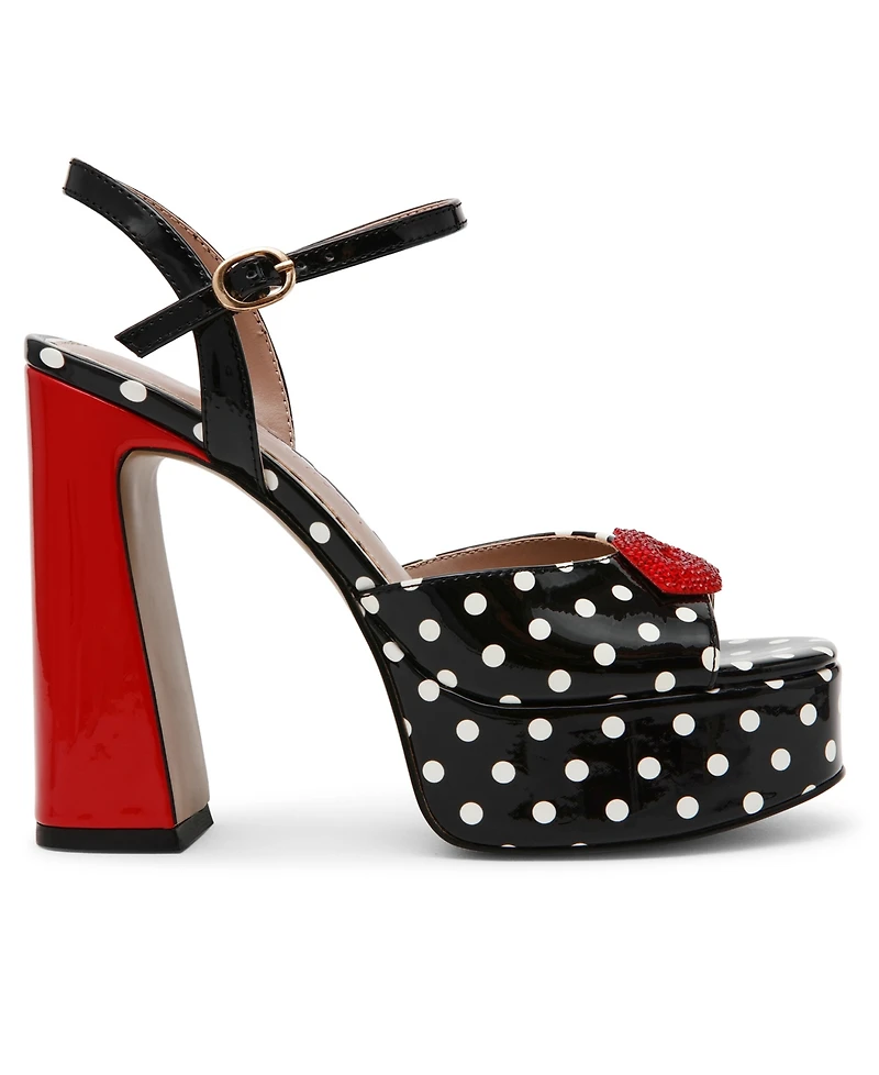Betsey Johnson Women's Allyson Lips Platform Dress Sandals