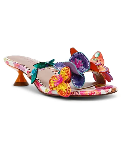 Betsey Johnson Women's Beatriz Butterfly Kitten Heel Dress Sandals