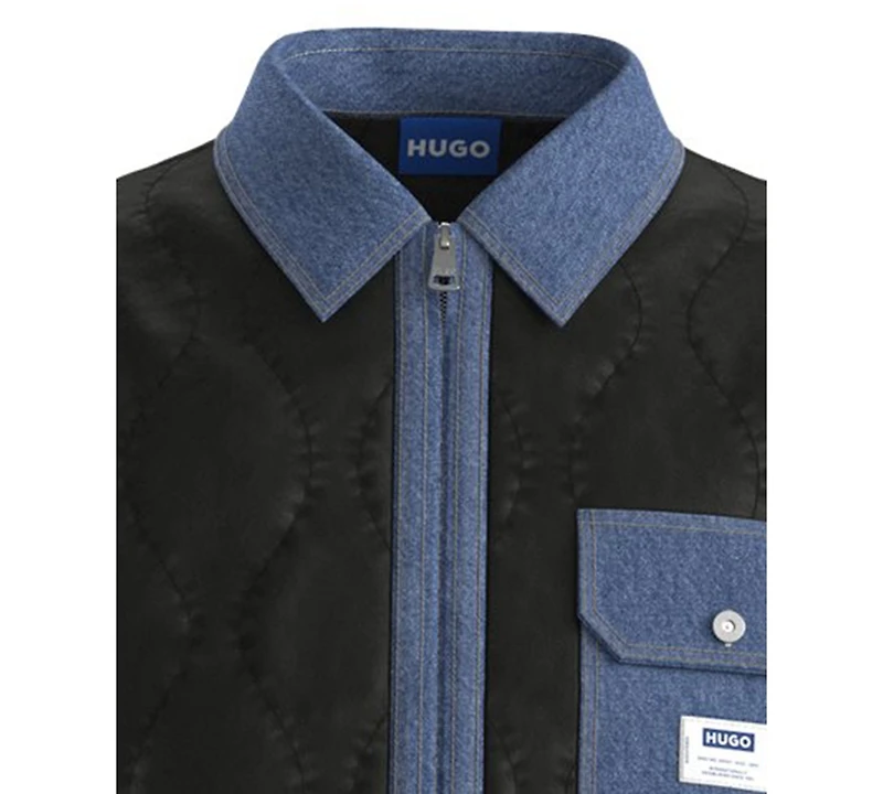 Hugo Boss Men's Collared Overshirt Jacket