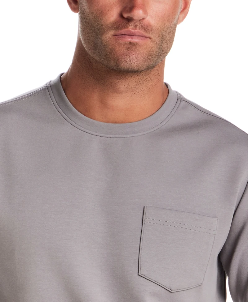 Vintage & Black Men's Crewneck Long- Sleeve T-Shirt