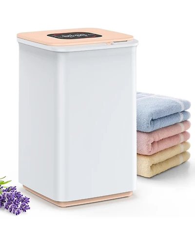 Sugift Waterproof Hdpe Shower Bench with Semicircular Seat and Storage Shelf