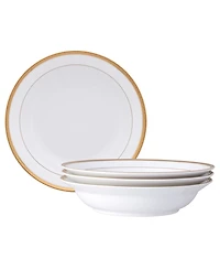Noritake Charlotta Rim Dinner Bowls, Set of 4, Service For 4