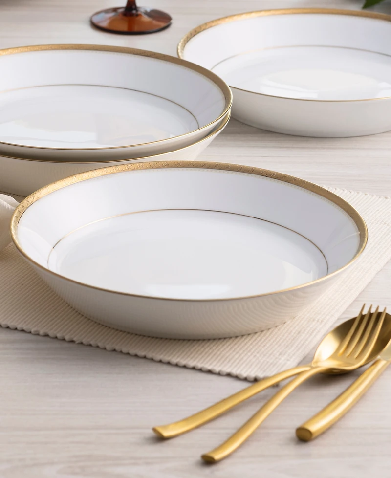 Noritake Charlotta Coupe Dinner Bowls, Set of 4, Service For 4