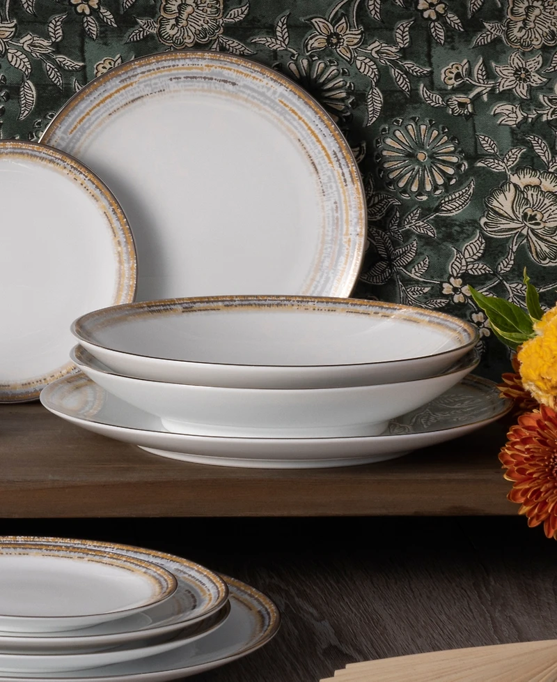 Noritake Raylan Pasta Bowls, Set of 4, Service For 4