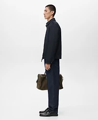 Mango Men's Cotton Quilted Jacket