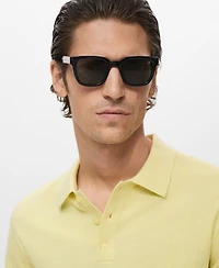 Mango Men's Structured Knitted Slim-Fit Polo Shirt