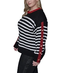 Karl Lagerfeld Paris Plus Crewneck Pull-On Sweater