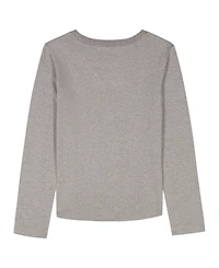 Calvin Klein Girls 7-16 Long-Sleeve High-Low Hem T-Shirt