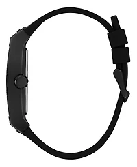 Guess Men's Black Silicone Analog Watch, 44mm