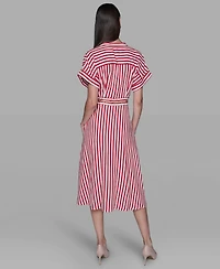 Karl Lagerfeld Paris Women's Printed Midi Dress