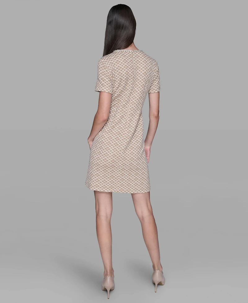 Karl Lagerfeld Paris Women's Crewneck Dress