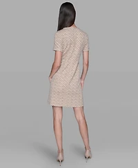 Karl Lagerfeld Paris Women's Crewneck Dress