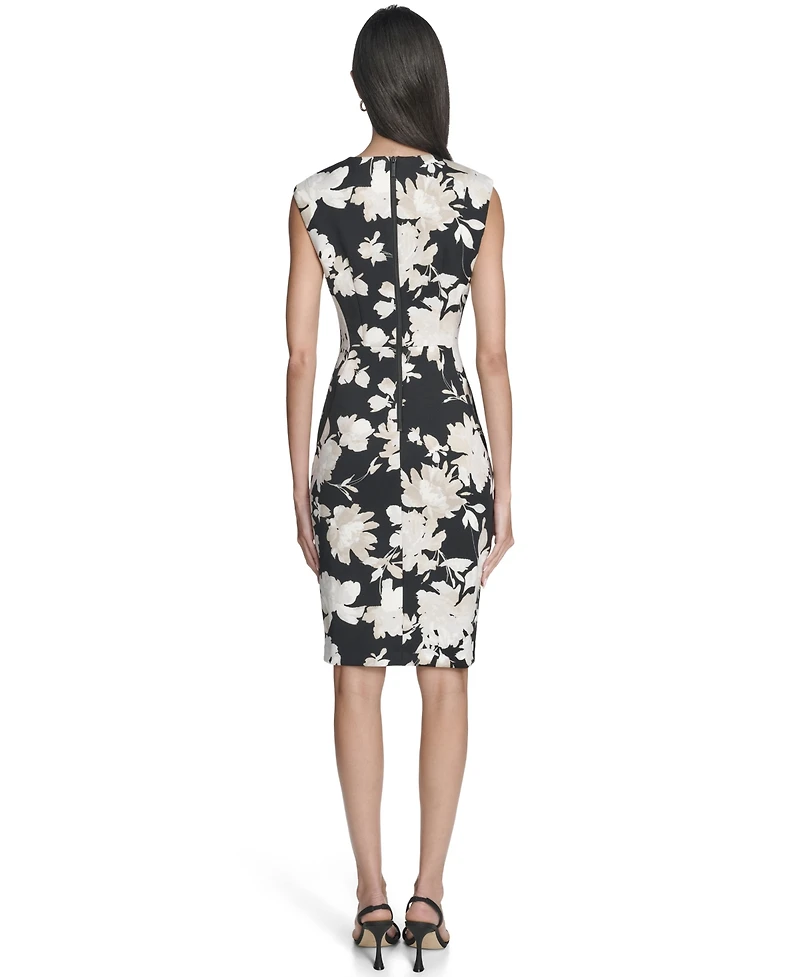 Calvin Klein Women's Printed Sleeveless Dress