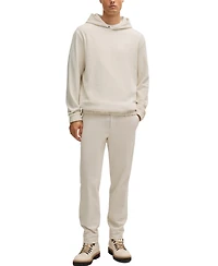 Boss by Hugo Men's Press-Stud Hood Cotton-Corduroy Hoodie