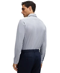 Boss by Hugo Men's Structured Performance-Stretch Fabric Regular-Fit Dress Shirt