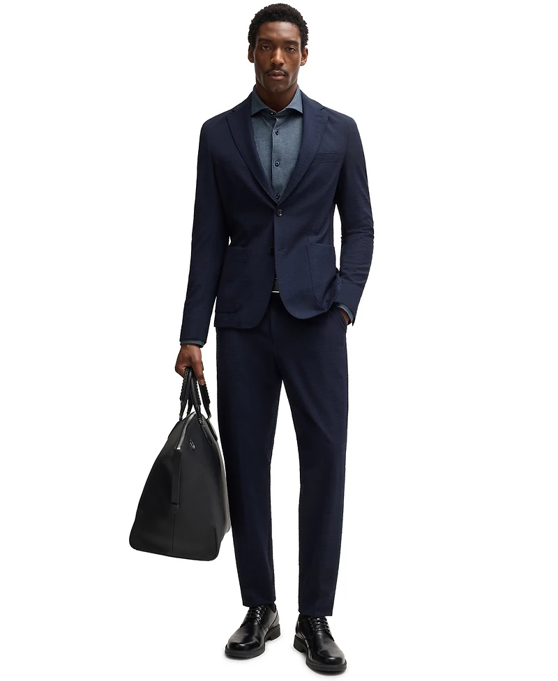 Boss by Hugo Men's Micro-Check Stretch Cotton Casual-Fit Shirt