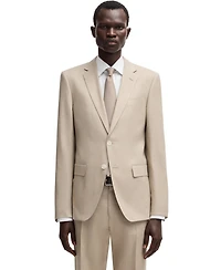 Boss by Hugo Men's Micro-Patterned Linen Blend Slim-Fit Suit