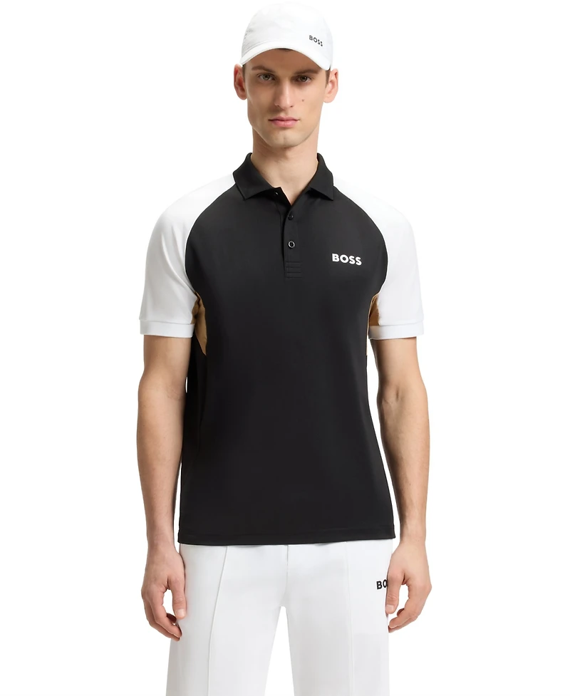 Boss by Hugo Men's Active Paddy Colour-Blocked Polo Shirt