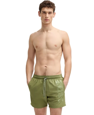 Boss by Hugo Men's Contrast-Logo Swim Shorts