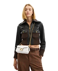 Coach Quilted Mini Tabby Chain Crossbody Bag