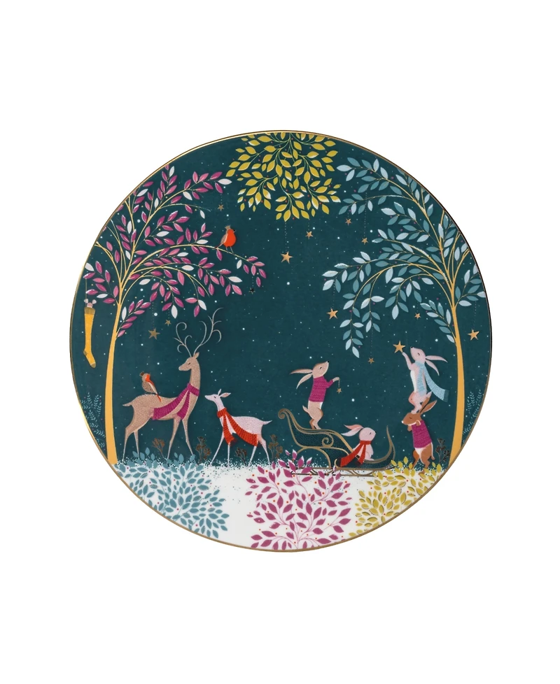 Portmeirion Sara Miller Woodland Tales Deer Robin Serving Plate