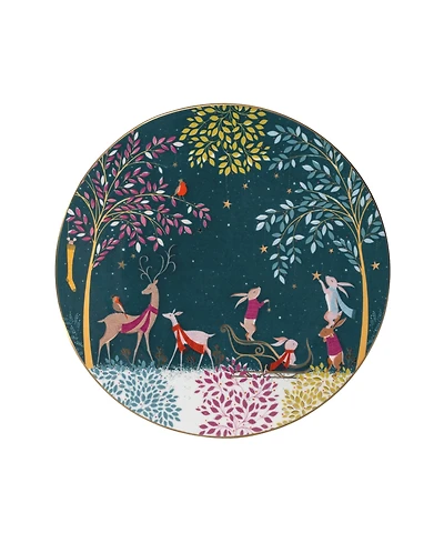 Portmeirion Sara Miller Woodland Tales Deer Robin Serving Plate