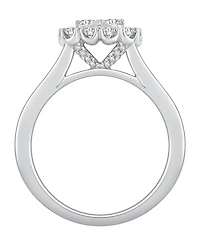 Macy's Diamond Square Cluster Ring (1-1/4 ct. t.w.) in 14K White Gold