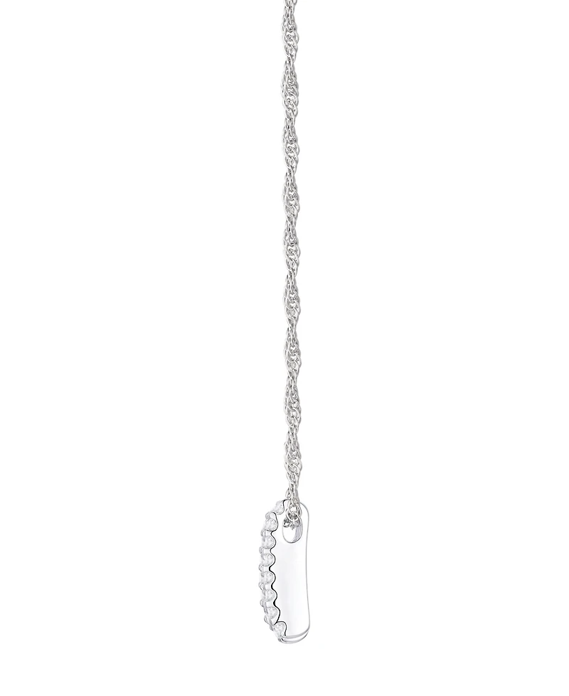 Macy's Diamond Pendant Necklace (1/4 ct. t.w.) in Sterling Silver