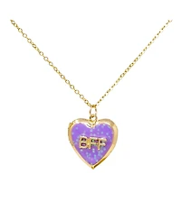 Zomi Gems Girls Bff Heart Locket Necklace Set