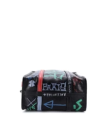 Pre-Owned Balenciaga Small Bazar Graffiti Convertible Tote Leather