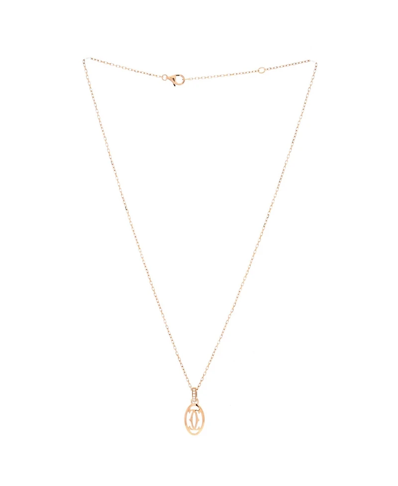 Pre-Owned Cartier Logo Double C Pendant Necklace