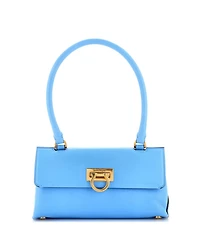 Pre-Owned Salvatore Ferragamo Trifolio Swing Bag Leather