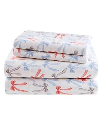 Intelligent Design Novelty Printed Flannel 3-Pc. Sheet Set