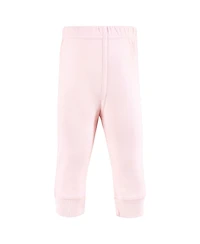 Hudson Baby Baby Girls Hudson Cotton Pants and Leggings, Pink Bows, 9-12 Months