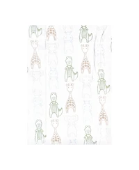 Hudson Baby Cotton Flannel Burp Cloths -Pack, Modern Safari Friends